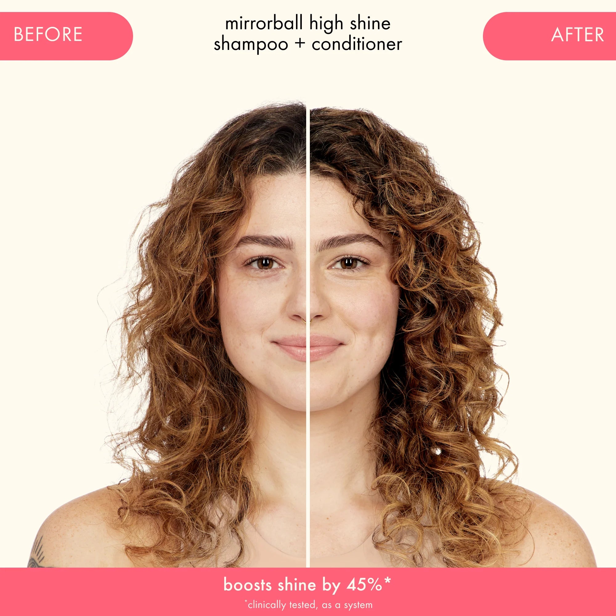high shine + protect shampoo + conditioner