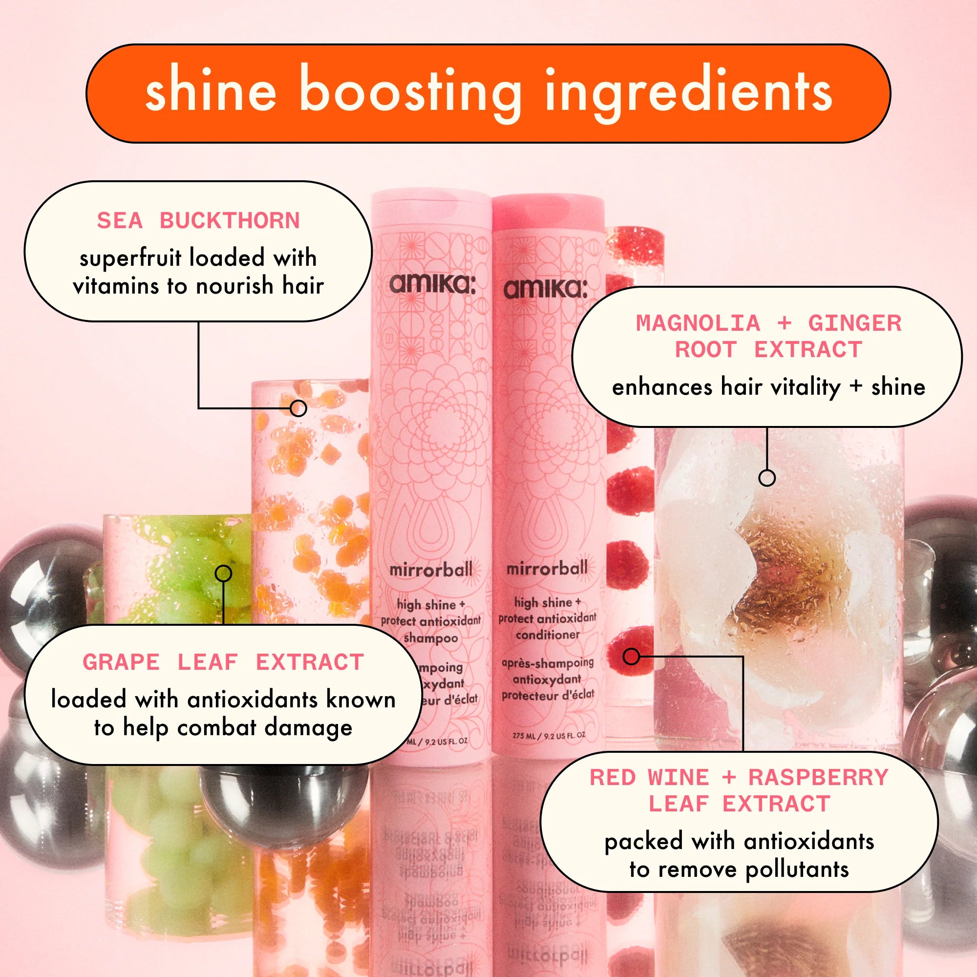 high shine + protect shampoo + conditioner