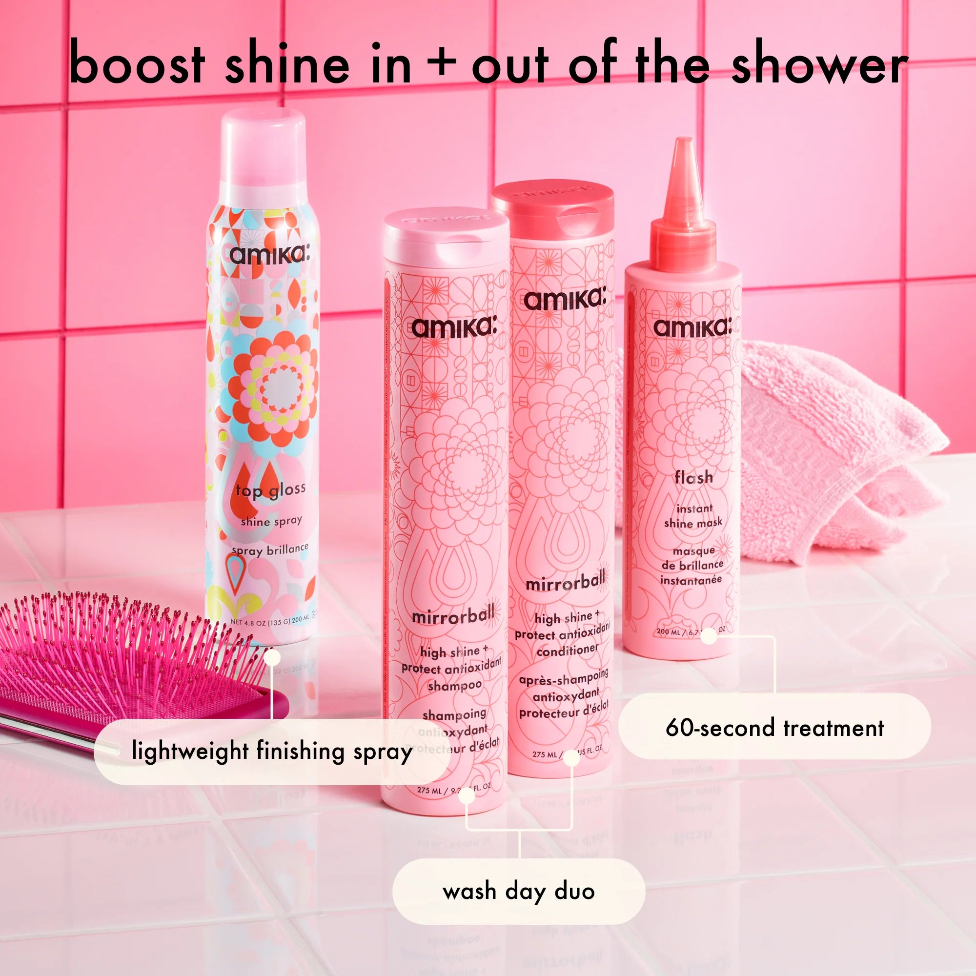 mirrorball high shine + protect antioxidant shampoo