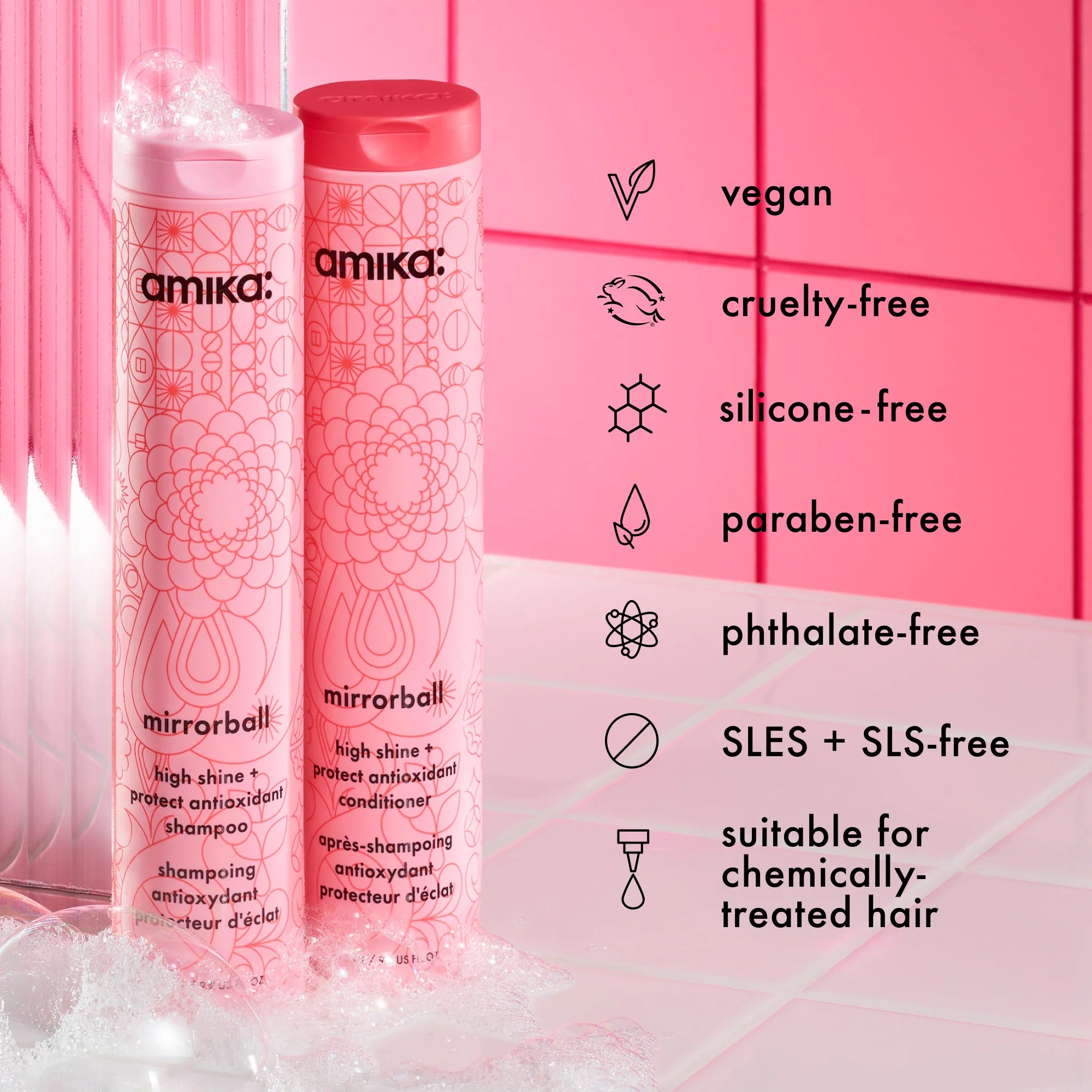 mirrorball high shine + protect antioxidant shampoo