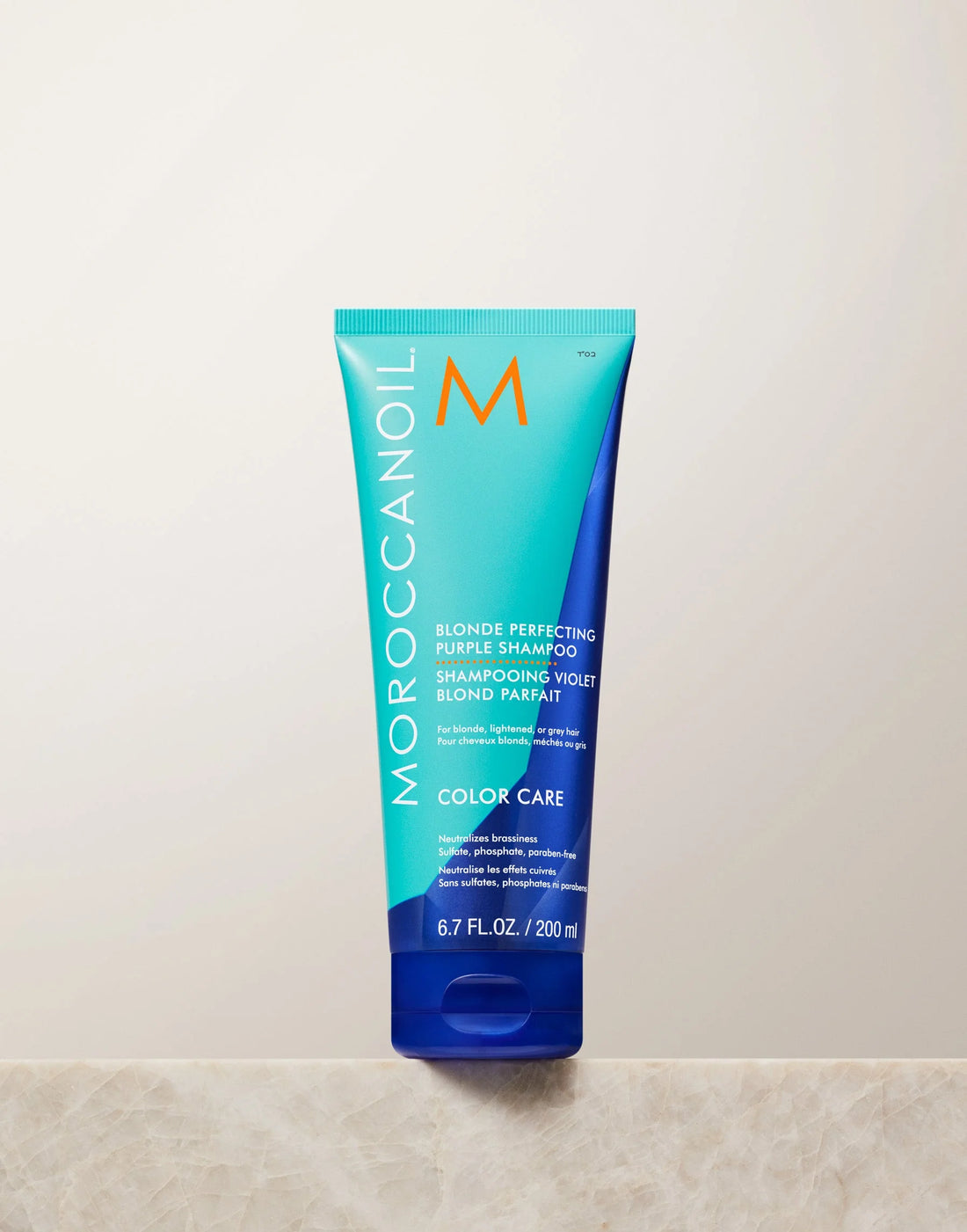 Blonde perfectinbg purple shampoo