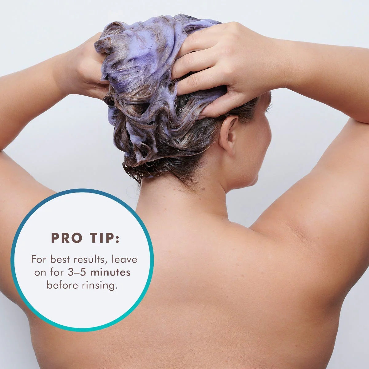 Blonde perfectinbg purple shampoo